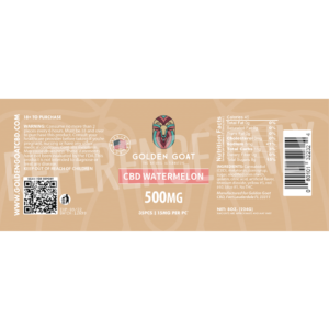 CBD Watermelon - 500mg - Label
