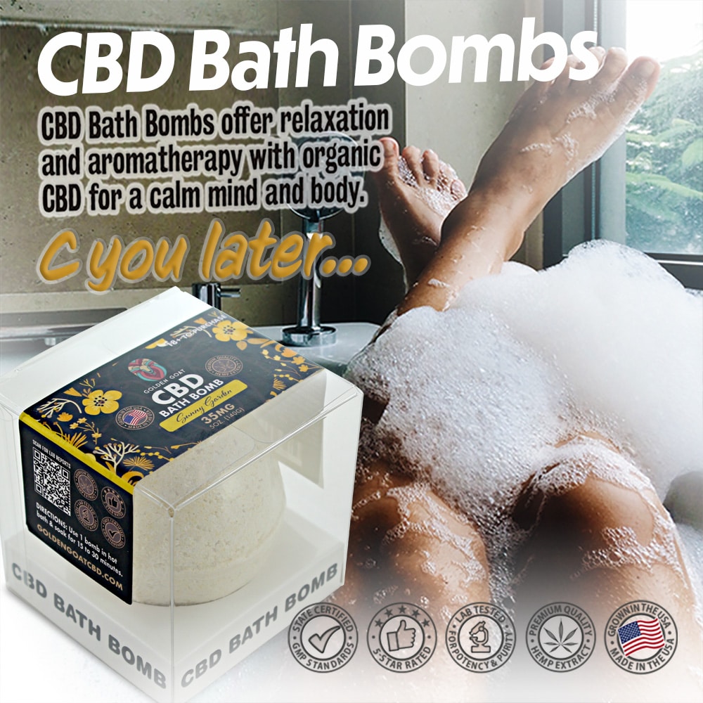 CBD Bath Bomb - 35mg - Sunny Garden