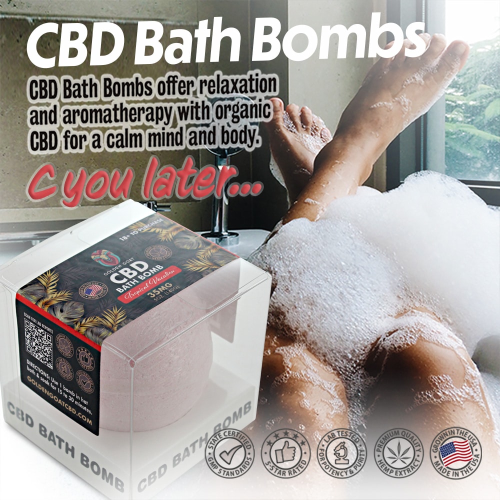 CBD Bath Bomb - 35mg - Tropical Vaction
