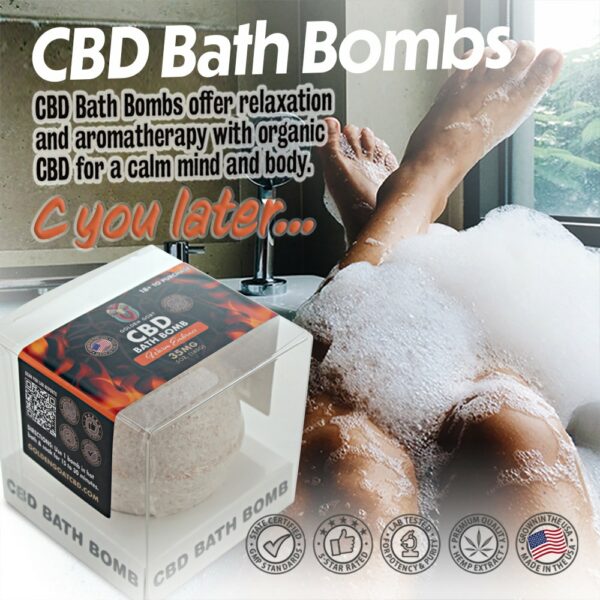 CBD Bath Bomb - 35mg - Warm Embrace