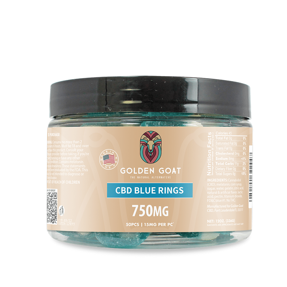 CBD Blue Raspberry Rings - 750mg