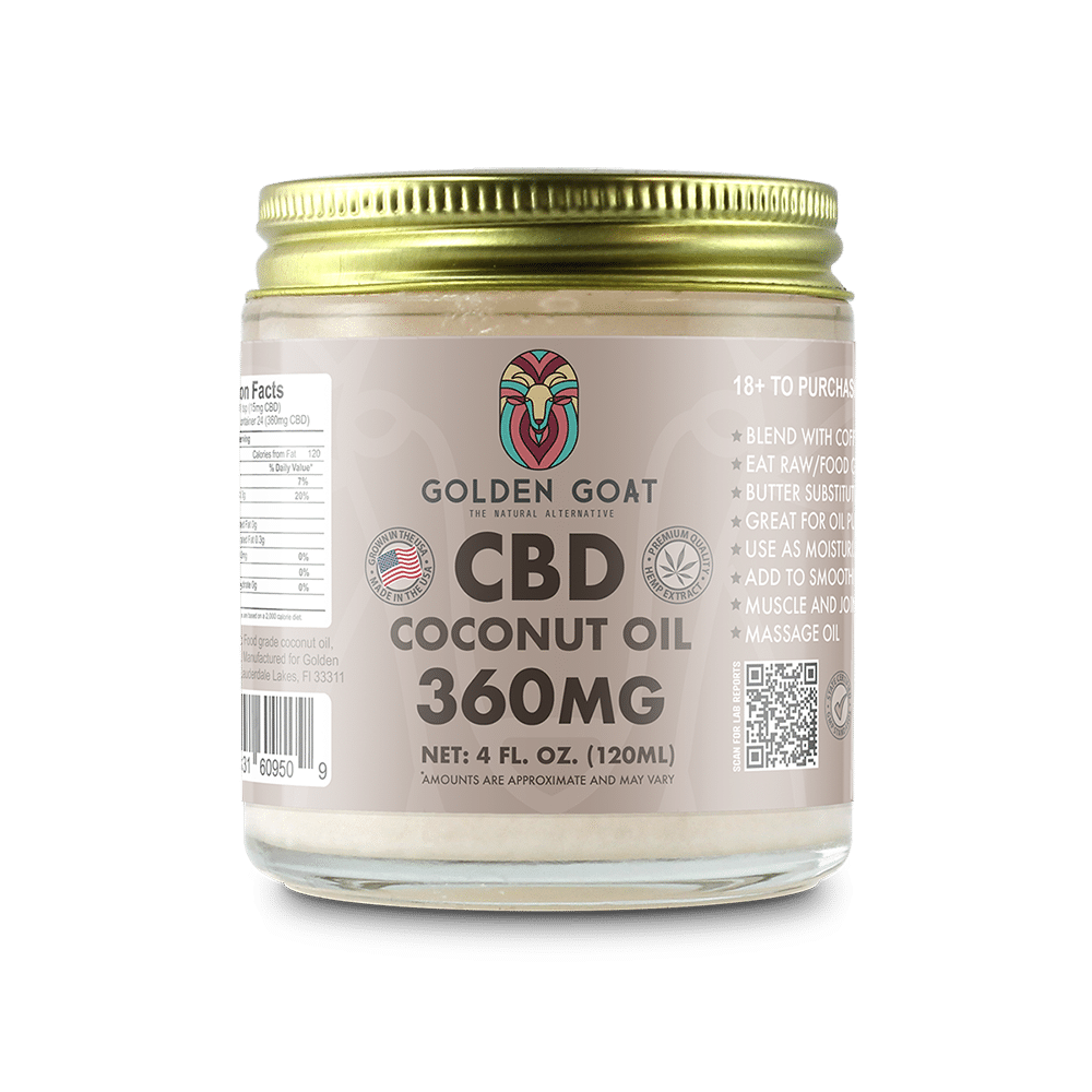 CBD Coconut Oil - 360mg - Food Grade