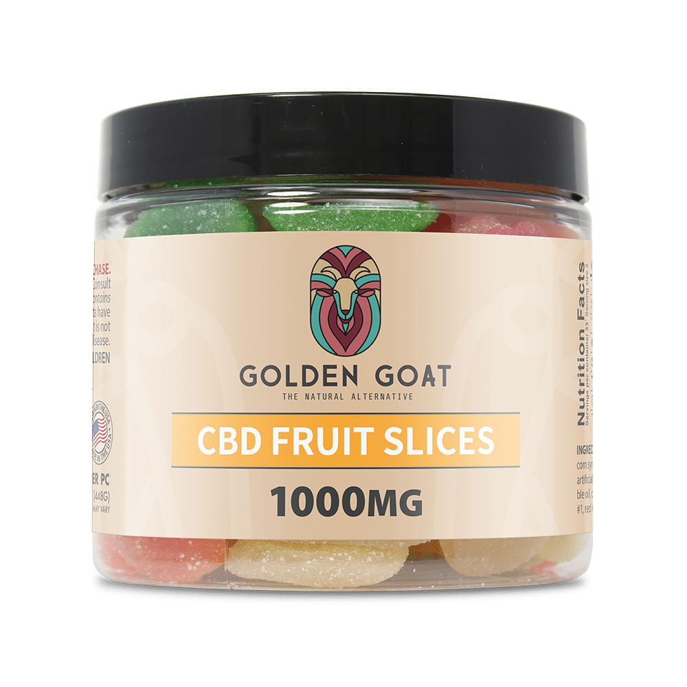 CBD Gummy Fruit Slices, 1000MG – 16oz