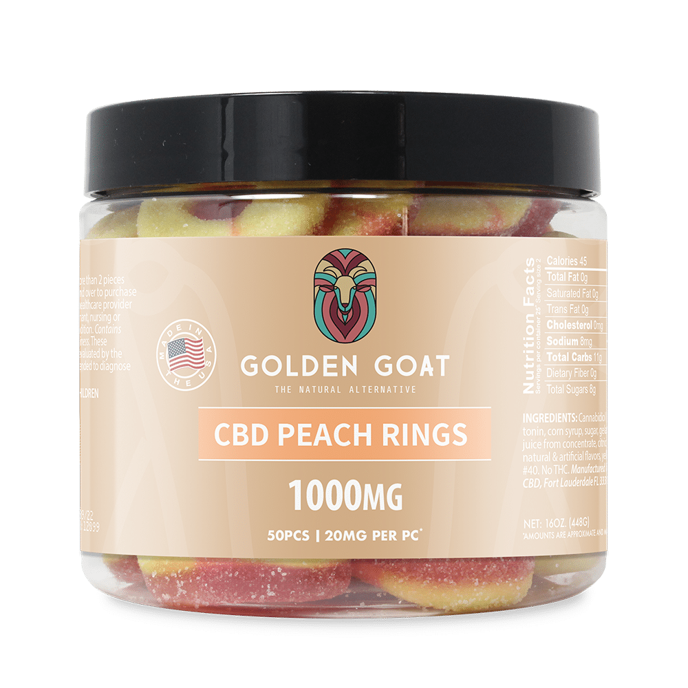 CBD Peach Rings - 1000mg
