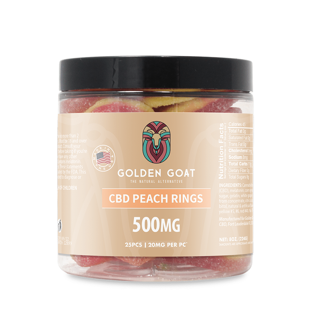 CBD Peach Rings - 500mg