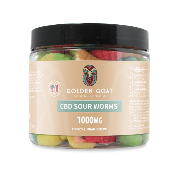 CBD Sour Worms - 1000mg