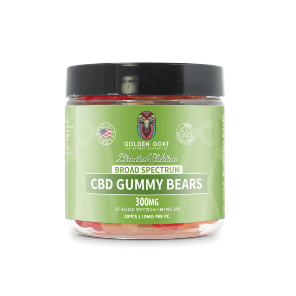 CBD Broad Spectrum Gummy Bears 300mg