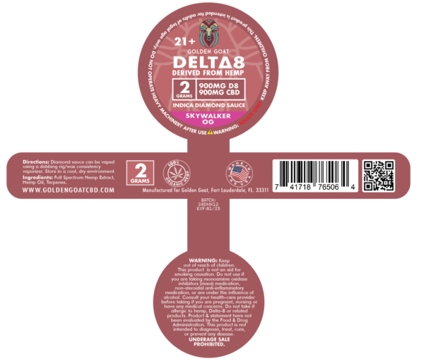 Delta 8 Diamond Sauce, 1800mg