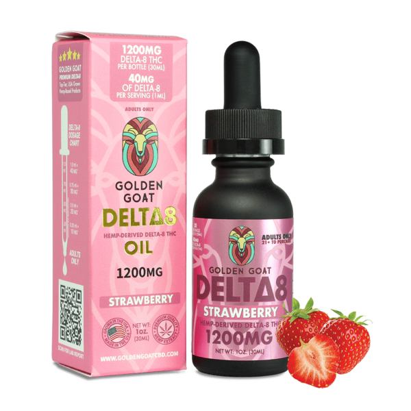 Delta-8 Oil - Strawberry - 1200mg