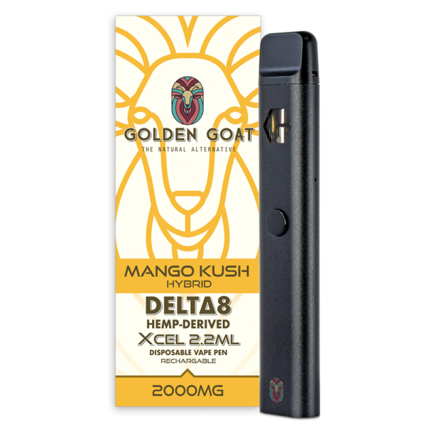 Delta-8 THC Vape Pen, 2000mg - Mango Kush