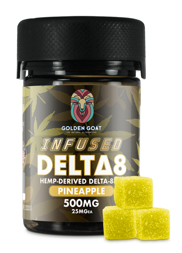 D8 Infused Gummy - 500mg - Pineapple