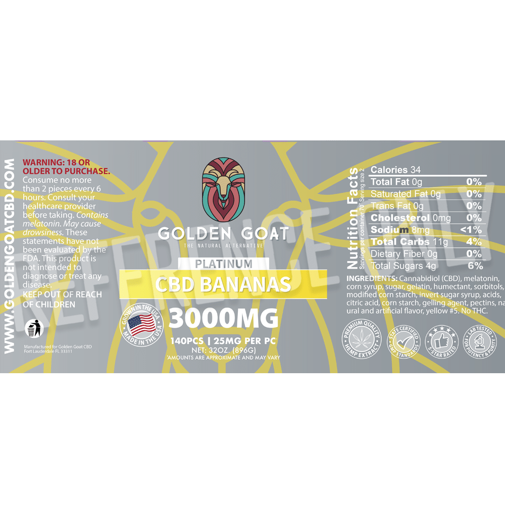 Platinum CBD Banana - 3000mg