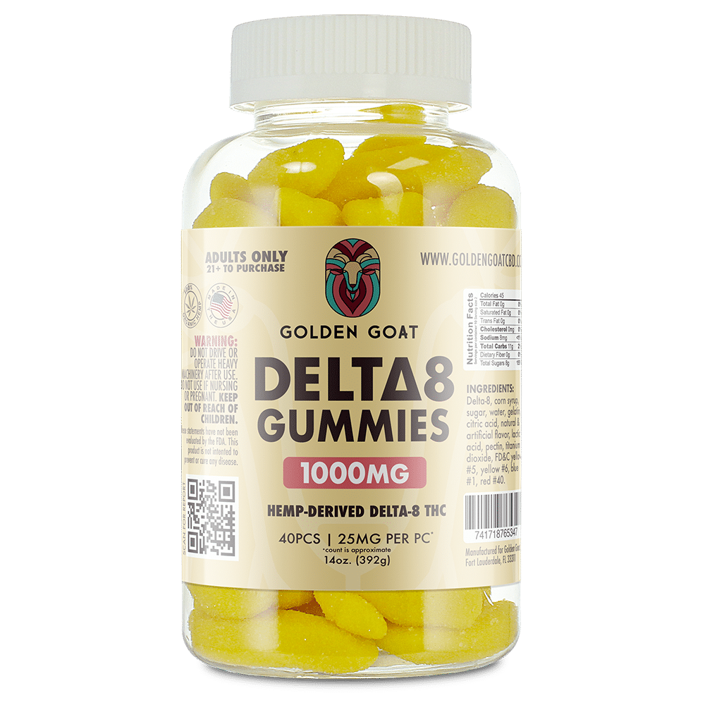 Delta 8 Banana -1000mg Gummies