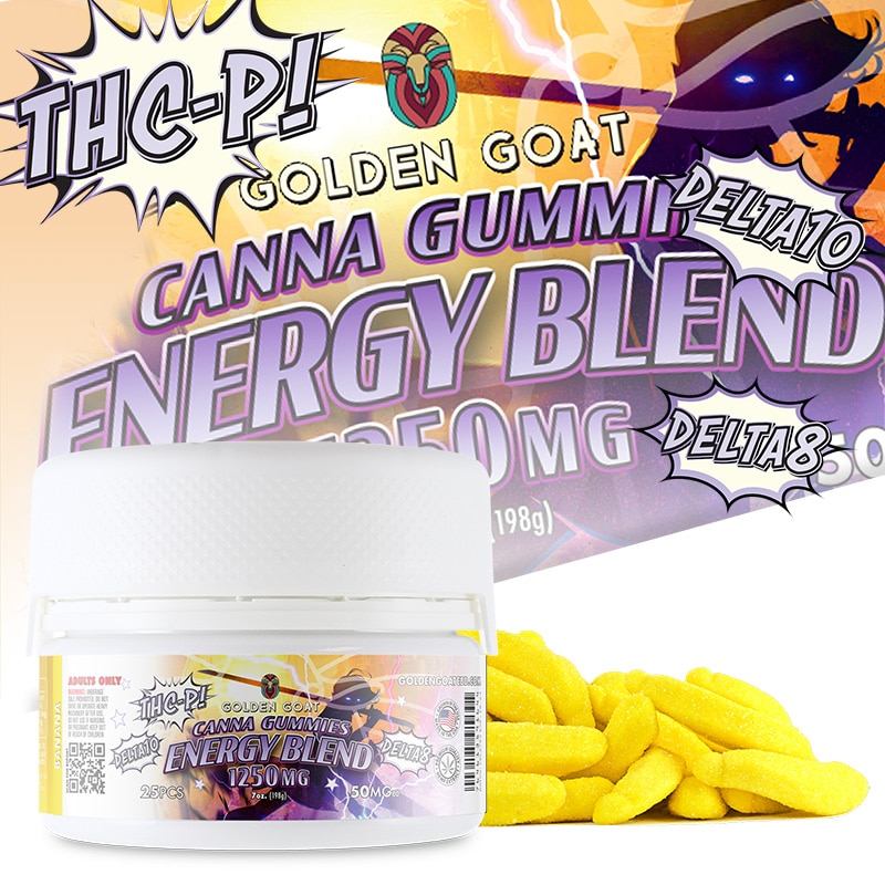 Energy Blend Canna Gummies - 1250mg - Banana
