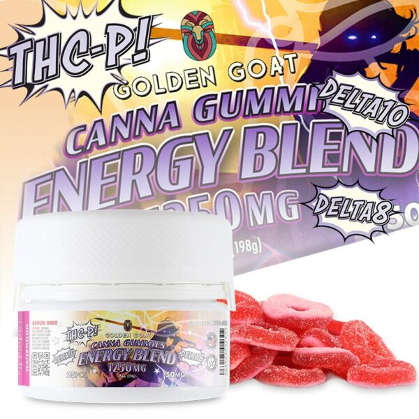 Energy Blend Canna Gummies - 1250mg - Watermelon