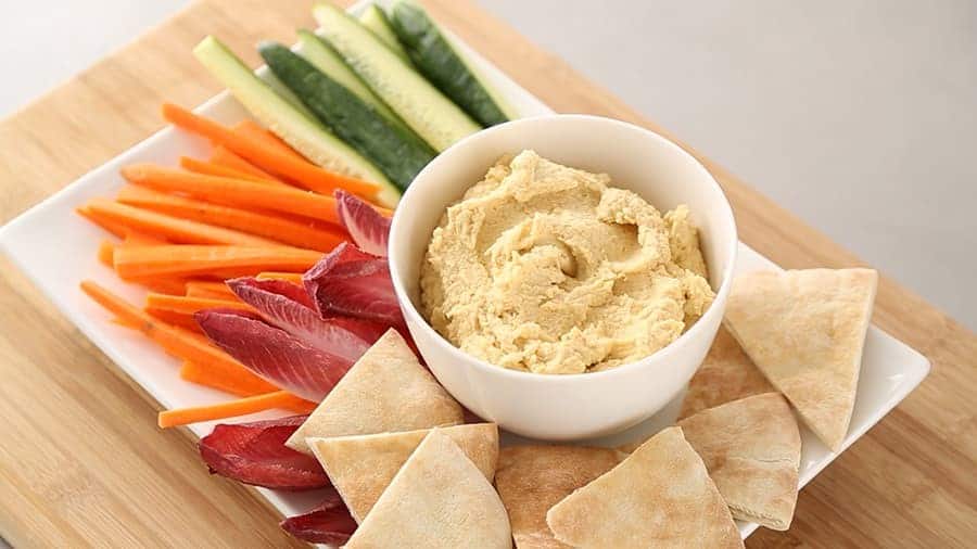 hhc hummus with vegetable spread