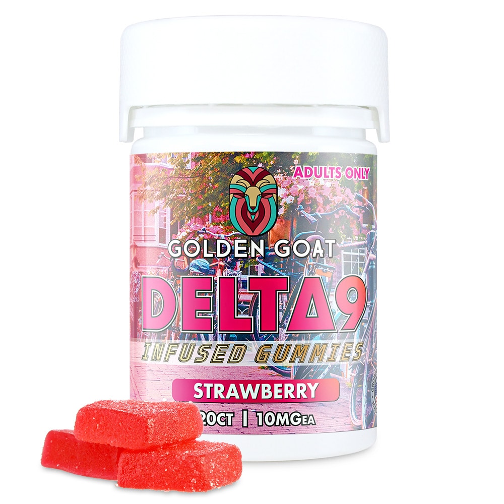 Delta-9 THC Gummy Squares - Strawberry