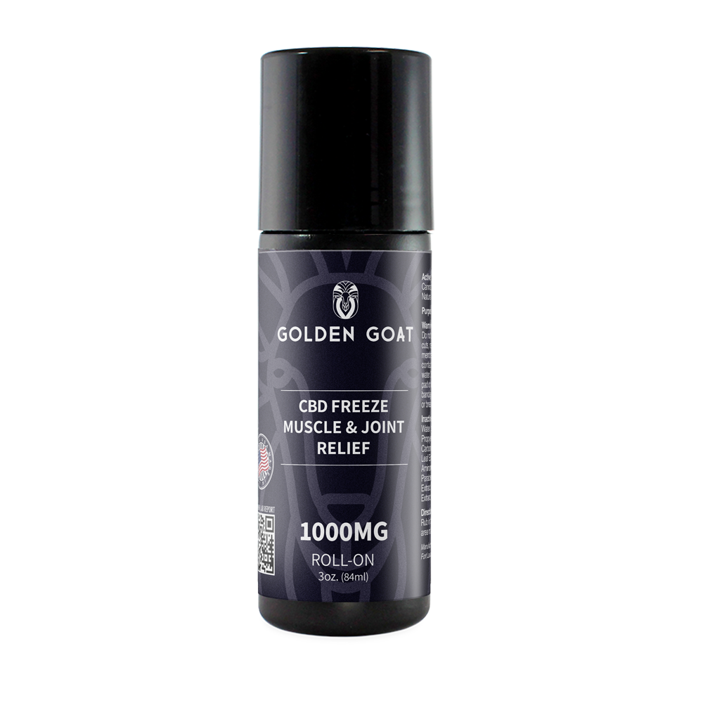 gg-painfreeze-productshot-1000mg gg painfreeze productshot 1000mg - <strong>CBD Pain Freeze</strong> is a great remedy for aches and pains in the neck, back and extremities. Whether it's chronic pain or the result of a hard workout, the active properties of cannabidiol and the cooling effect of menthol ease away pain in muscles and joints. From mild (350mg) to maximum strength (2500mg) of hemp-derived CBD per roll-on bottle. <strong>Key Facts</strong> <ul> <li>Potent and Effective</li> <li>Multiple Strengths</li> <li>Made in the USA</li> <li>100% Hemp Derived</li> <li>Lab Tested</li> <li>5-Star Rated</li> </ul>