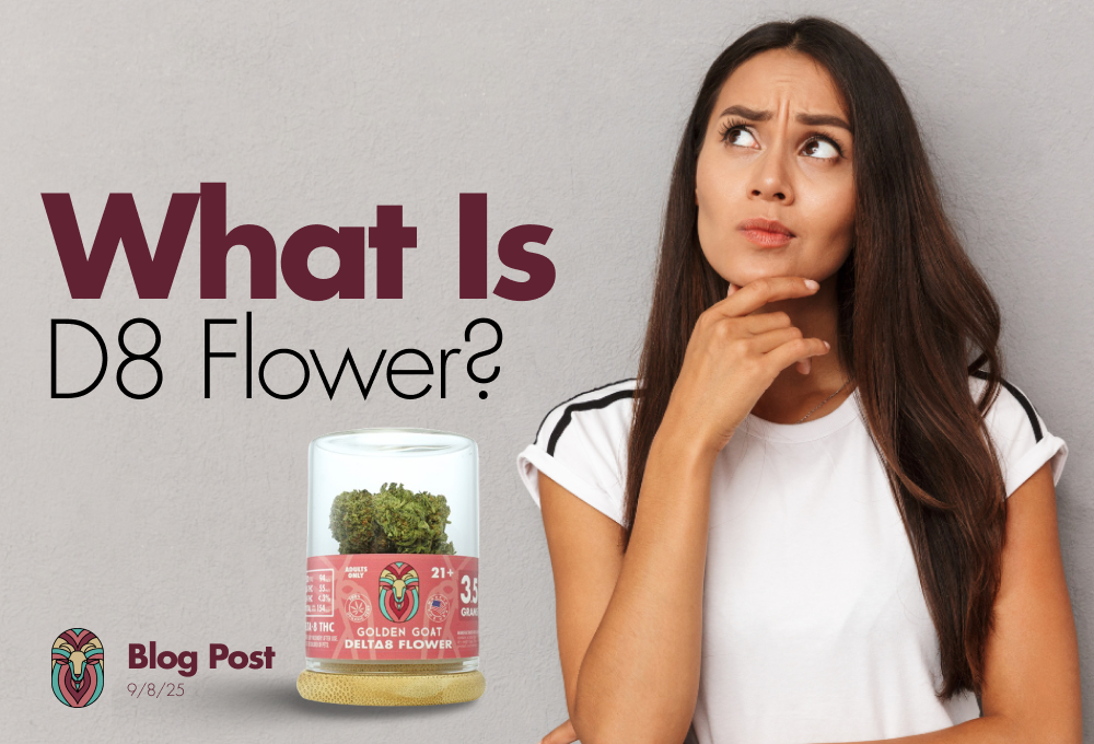 What is Delta 8 flower? Close-up of hemp flower coated with Delta-8 THC, lab tested and safe for legal use