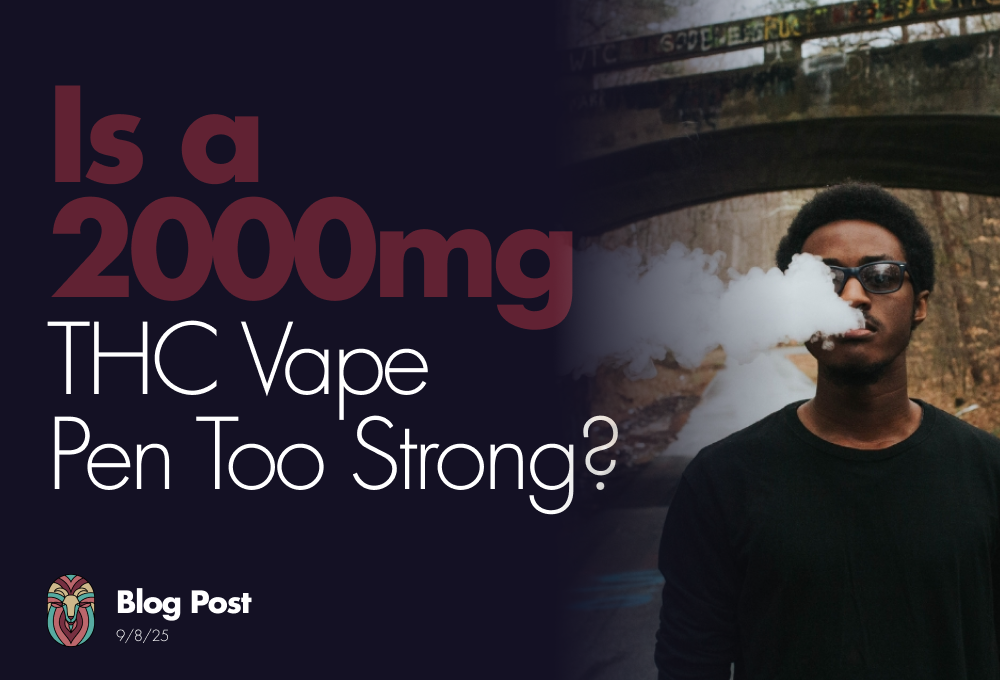 Wondering if a 2000mg THC vape pen is too strong? Learn about potency, effects, and safety tips to help you decide if it's right for your tolerance level.