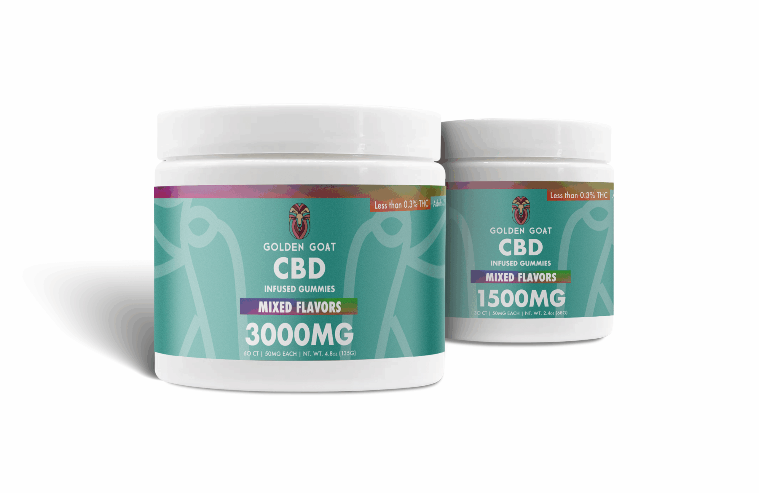 Premium CBD Infused Gummies – 50mg Assorted Mix