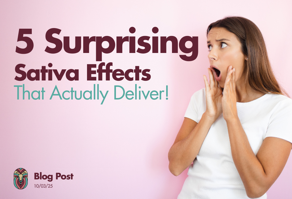 Discover the natural Sativa Effect—energizing, mood-boosting, and perfect for daytime focus and creativity.
